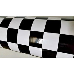 covering stickers damier noir et blanc 2