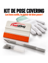 Kit de pose covering Fleasting : raclette feutrée, scalpel de précision et gants