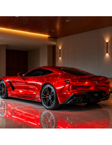 film chrome thermoformable rouge