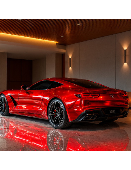 film chrome thermoformable rouge